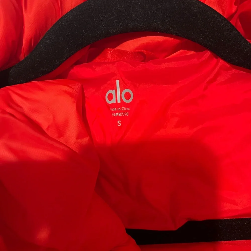 ALO Yoga Red Puffer Jacket